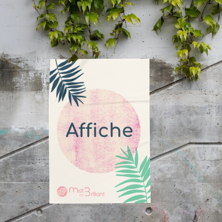 Affiche papier recyclé